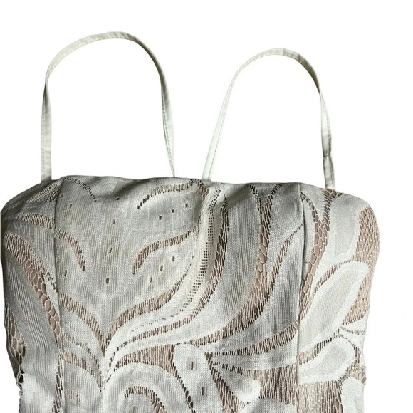 Anthropologie White Strapless Dress - Picture 13 of 16